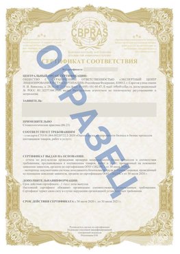 Образец Сертификат СТО 01.064.00220722.2-2020 Бутурлиновка Сертификат СТО 01.064.00220722.2-2020 